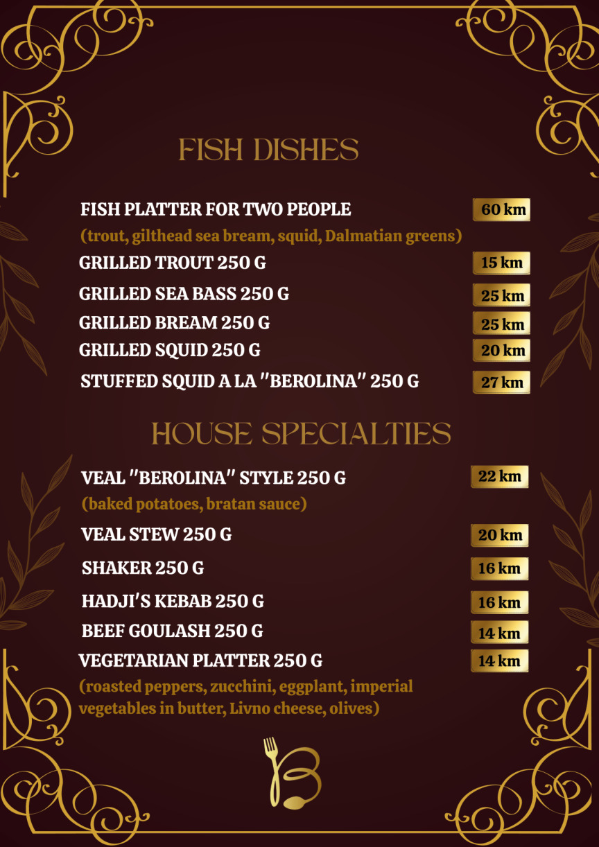 English menu page 8